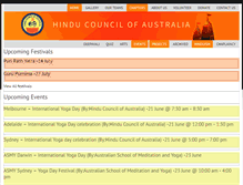 Tablet Screenshot of hinducouncil.com.au